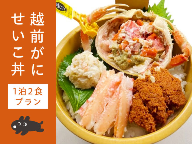 【1/12までの期間限定】越前がに せいこ丼プラン